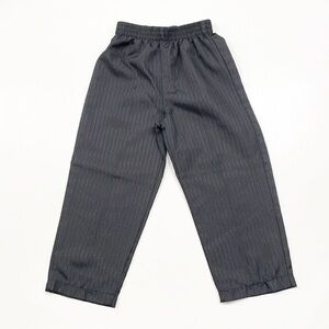 Black/blue striped toddler boys dress pants